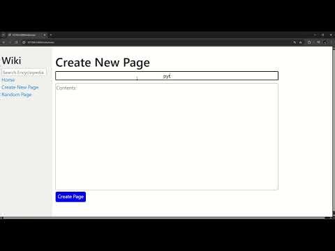 CS50's Web Programming with Python and JavaScript - Project 1