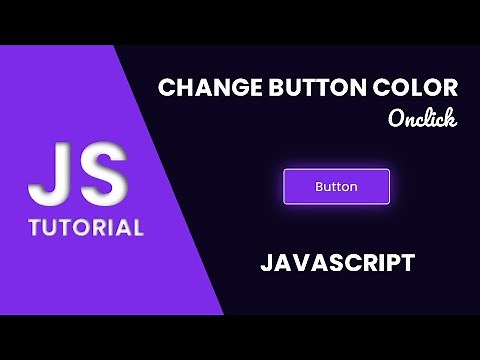 Change Button Color Onclick in Javascript