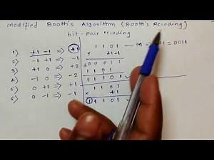 1. Modified Booth Algorithm | modified booth algorithm
