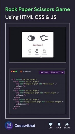 Create an Interactive Game UI with HTML, CSS & JS! ✨🚀#coding#animation#games#ai#html#shorts#tech#css