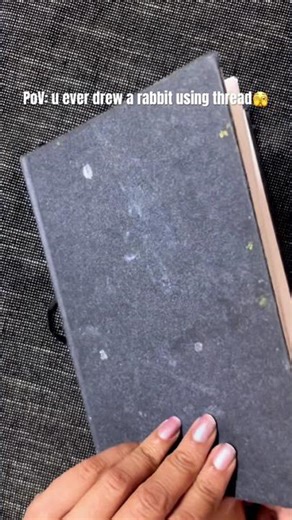 “Thread Art Technique 🧵 Rabbit | Mixed Media #shorts”