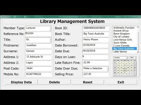 How to Create a Library Management System in Excel - Full Tutorial