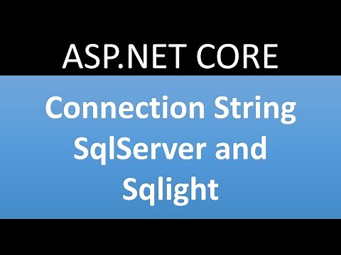 Connection String in ASP.NET CORE