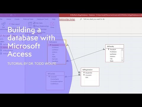 Microsoft Access Tutorial: How to build your database from an entity relationship diagram