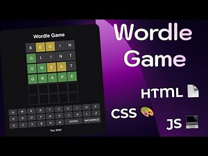 🎮 Build Your Own Wordle Game with HTML, CSS, and JavaScript! 🌟