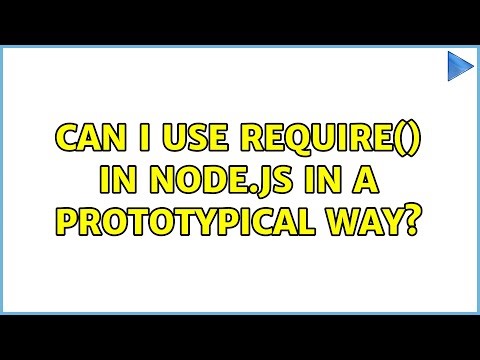 Can I use require() in Node.js in a prototypical way?