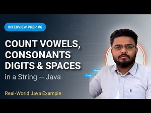 Day-6 | Count vowels and consonants in java