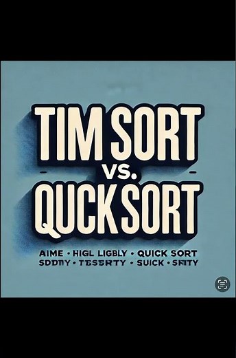 Quick Sort or Tim Sort? Explained in 60 Seconds!