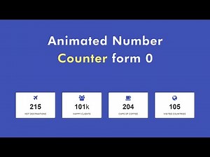 Counter For HTML & CSS Website | Counter with JavaScript, jQuery