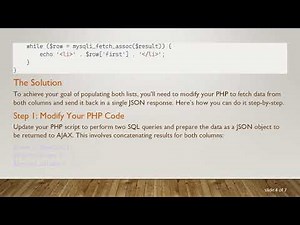 How to Manage Multiple SQL Queries with Ajax and PHP