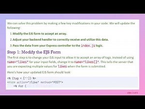 How to Properly Send an Array from EJS to Node.js Using Express