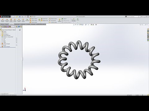 SolidWorks Tutorial: Curved Helix / Spring