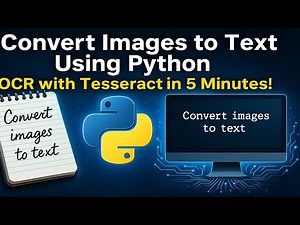 🔥 Convert Images to Text Using Python | OCR with Tesseract in 5 Minutes! 🔥