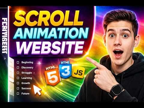 Let's Build a Animation Website with HTML, CSS & JavaScript | Storytelling UI Design
