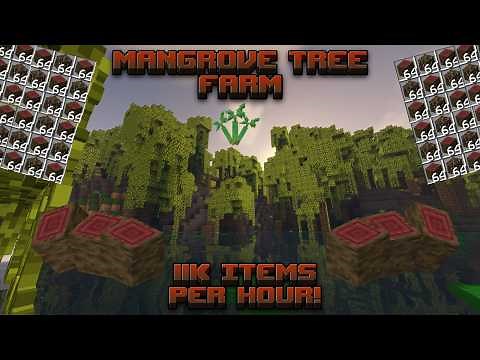 How To Build A Mangrove Tree Farm! 11k Items per Hour! Minecraft Java 1.19+ Tutorial