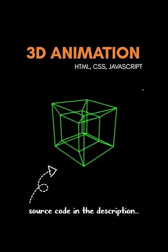 Explore a 4D Hypercube (Tesseract) Rotate with Mouse Drag HTML CSS JS Animation