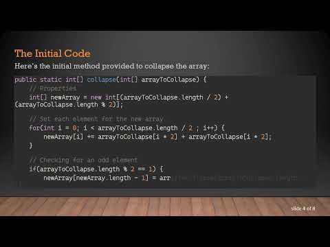 Guide to Collapsing an Array in Java: How to Sum Pairs Efficiently