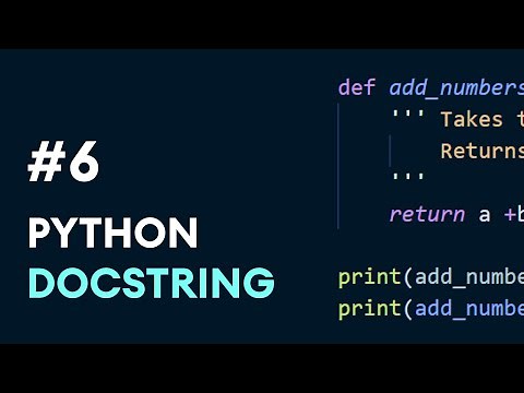 #6: Python Docstrings | Python Best Practices