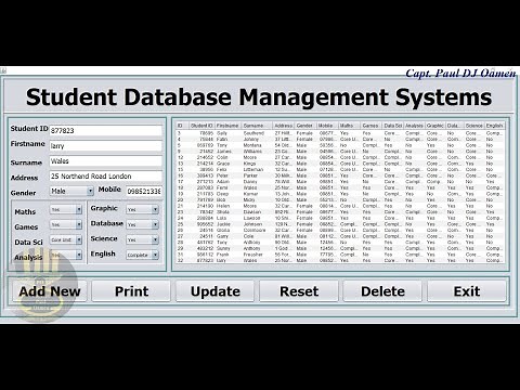 How to Create a Student Database Management System using MySQL in Java NetBeans - Part 1 of 3
