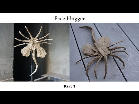ORIGAMI FACEHUGGER TUTORIAL (Donny Origami) PART 1