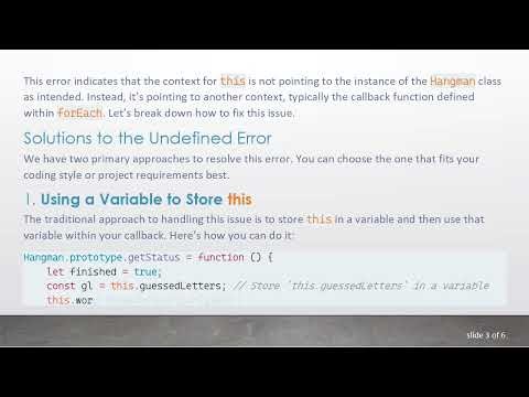 Solving the Undefined Error in Your Vanilla JS Hangman Game