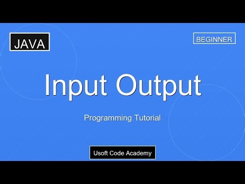 Input Output in Java - Learn Programming | Programming Tutorial