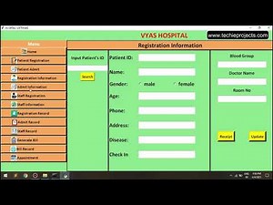 Hospital Management System in Python with MySQL Connectivity