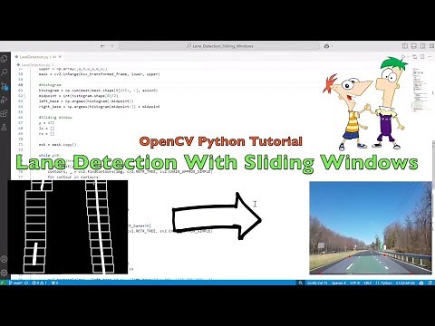 Lane Detection with Sliding Windows | Map Lanes to Original Video Frame | OpenCV Python Tutorial
