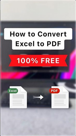 How to convert Excel to PDF #online #excel