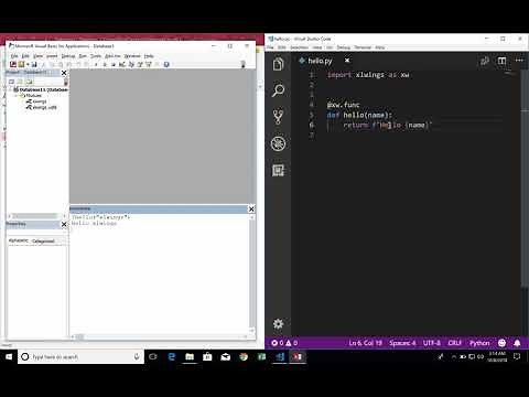 Call Python from VBA in Microsoft Access (via xlwings)