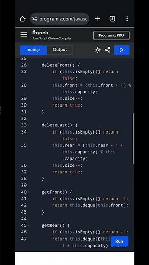 JavaScript Circular Deque Implementation | Double-Ended Queue Tutorial