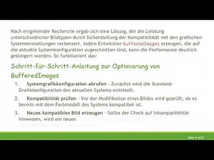 Lösung von Java2D Performance-Problemen mit BufferedImages