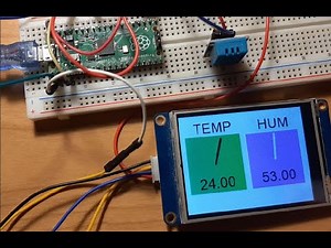 Raspberry Pi Pico & Nextion Weather Station using Visuino