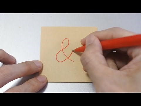 &(アンド)の書き方【手書き】(How to Wright Ampersand)