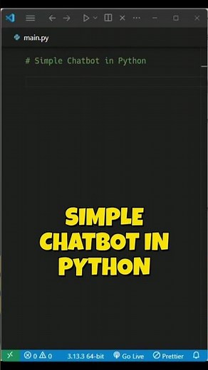 Build a Simple Chatbot in Python (in 30 seconds!) 🤖 #coding #programming #python
