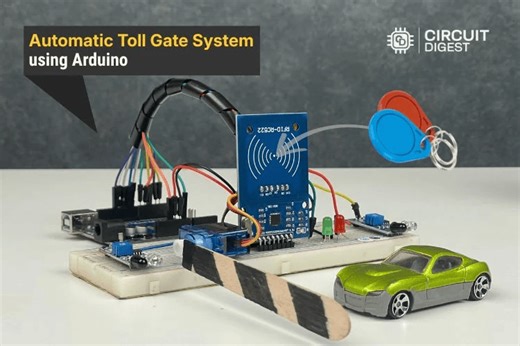 Arduino-Based Automatic Toll Gate with RFID & Sensor Control