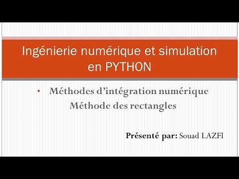 Méthode des rectangles: Méthodes d’intégration numérique