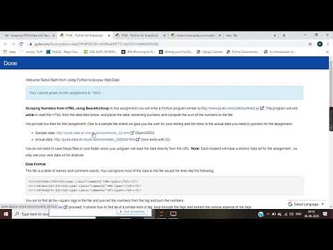 using python to access web data week 4 part 1 Scraping HTML Data with BeautifulSoup