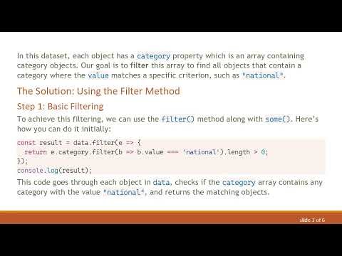 How to Efficiently Filter an Array Inside of an Array of Objects in JavaScript