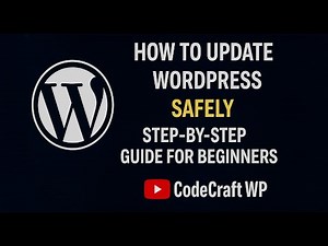 How to Update WordPress Version Safely 2025 | Step-by-Step Guide for Beginners