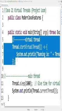 virtual thread java 21 #java21 #virtualthread #javafullstackcourse #javathreads