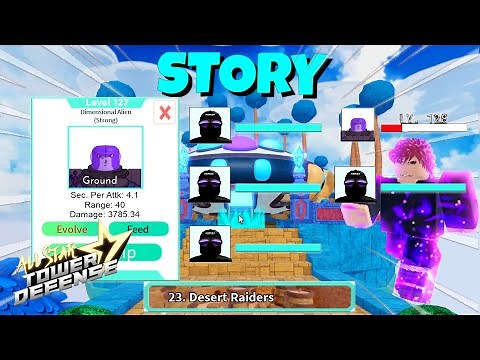 6 Star Dimensional Alien (Hit) in Story Mode (Desert Raiders) | Showcase | All Star Tower Defense