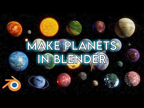 How to make planets in Blender