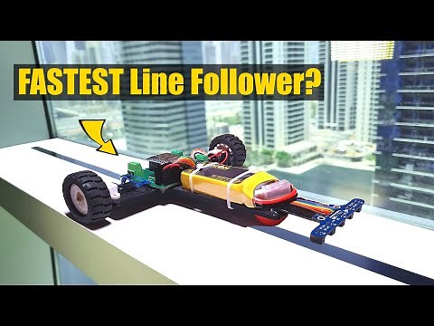 I made a SUPER FAST Line Follower Robot Using PID!