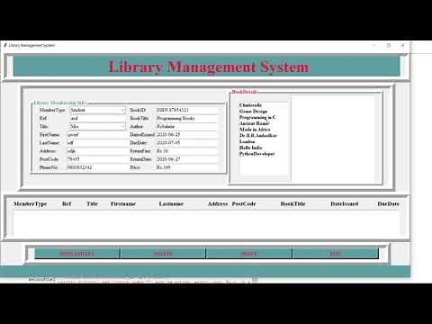 Simple Library Management System In Python With Source Code | Source Code & Projects