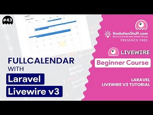 FullCalendar with Laravel Livewire 3 | EP 43