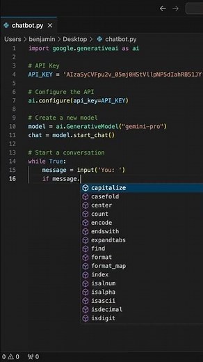 Build an AI Chatbot in Python: Easy and Free! #python #ai #chatbot