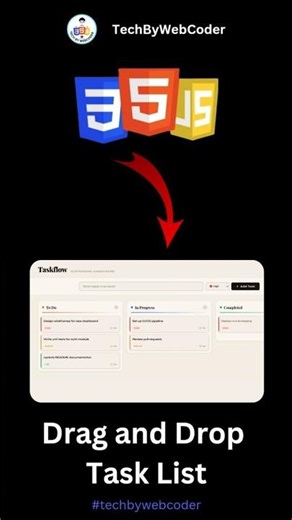 Day 09: How To Build a Drag and Drop Task List Using HTML, CSS & JavaScript (For Beginner)