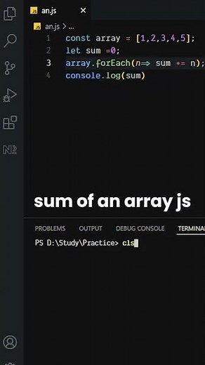 sum of an array | javascript