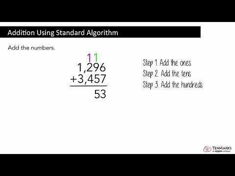 Addition Using Standard Algorithm: 4.NBT.4